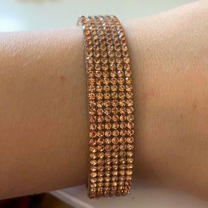 Rose Gold Rhinestone Bracelet